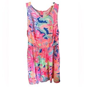Lilly Pulitzer Womens Kassia Fit & Flare Dress Playa Hermosa Size 6